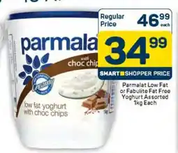 Pick n Pay Parmalat Low Fat or Fabulite Fat Free Yoghurt Assorted 1kg Each offer