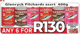 Supa Store Glenryck Pilchards asrtd 400g offer