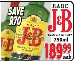 Supa Store J&B Rare Scotch Whisky offer