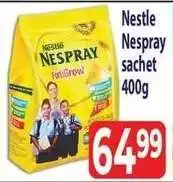 Supa Store Nestle Nespray sachet 400g offer