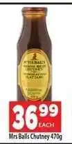 Supa Store Mrs Balls Chutney 470g offer
