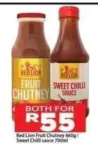 Supa Store Red Lion Fruit Chutney 460g / Sweet Chilli Sauce 700ml offer