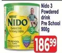 Supa Store Nido 3 Powdered drink Pre School 900g offer
