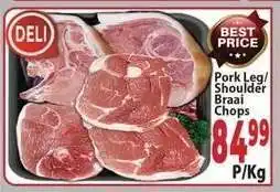 Supa Store Pork leg/Shoulder Braai chops offer