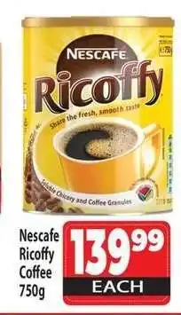 Supa Store Nescafe Ricoffy Coffee 750g offer