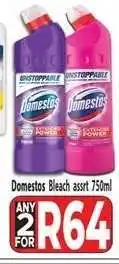 Supa Store Domestos Bleach assrt 750ml offer
