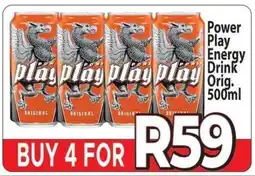 Supa Store Power Play Energy Drink Orig. 500ml offer