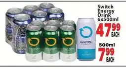 Supa Store Switch Energy Drink 6x500ml offer