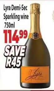 Supa Store Lyra Demi-Sec Sparkling Wine 750ml offer