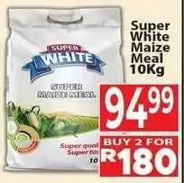 Supa Store Super White Maize Meal 10kg offer