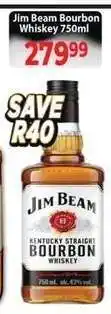 Supa Store Jim Beam Bourbon Whiskey 750ml offer