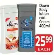 Supa Store Dawn Body lotion excl. Cream 400ml offer