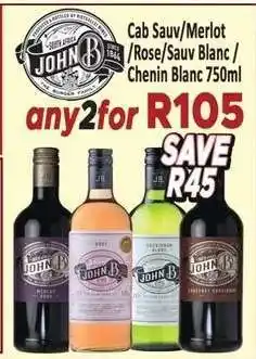 Supa Store JOHN B Wines offer