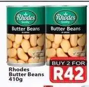 Supa Store Rhodes Butter Beans 410g offer