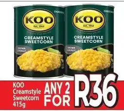 Supa Store KOO Creamstyle Sweetcorn 415g offer