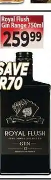 Supa Store Royal Flush Gin Range 750ml offer
