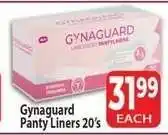 Supa Store Gynaguard Panty Liners 20's offer