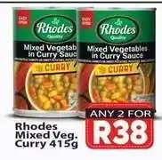 Supa Store Rhodes Mixed Veg. Curry 415g offer