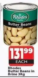Supa Store Rhodes Butter Beans in Brine 3Kg offer