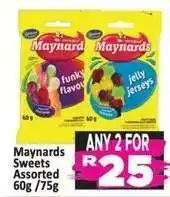 Supa Store Maynards Sweets Assorted 60g / 75g offer