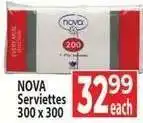 Supa Store NOVA Serviettes 300 x 300 offer