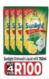 Supa Store Sunlight Dishwash Liquid refill 750ml offer