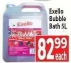 Supa Store Exello Bubble Bath 5L offer