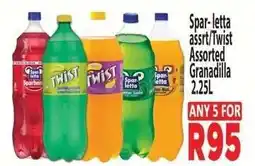 Supa Store Spar-letta assrt/Twist Assorted Granadilla offer