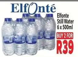 Supa Store Elfonte Still Water 6 x 500ml offer