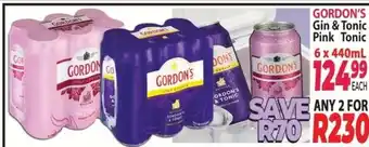 Supa Store Gordon's Gin & Tonic/Pink Tonic offer