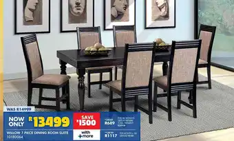 Russells Willow 7 piece dining room suite 10180064 offer