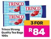 Game Trinco Strong Quality Tea Bags-3 x 100's Pack offer