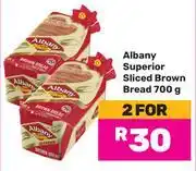Game Albany Superior Sliced Brown Bread-For 2 x 700g offer