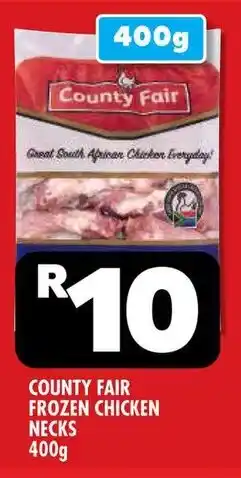 Usave County fair frozen chicken necks offer