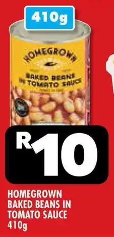 Usave Homegrown baked beans in tomato sauce offer