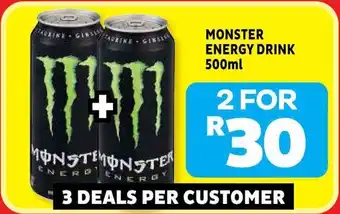 Usave Monster energy drink offer