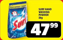 Usave Surf hand washing powder offer