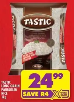 Shoprite Tastic long grain parboiled rice offer