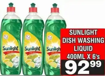 Advance Cash n Carry Sunlight dish washing liquid offer