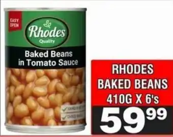 Advance Cash n Carry Rhodes Baked Beans in Tomato Sauce offer