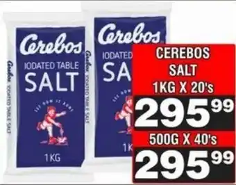 Advance Cash n Carry Cerebos salt offer