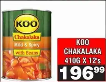 Advance Cash n Carry Koo Chakalaka offer