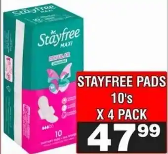Advance Cash n Carry Stayfree pads offer
