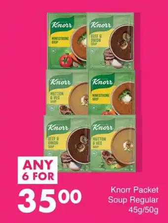 Save Knorr Packet Soup Regular offer