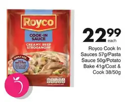 Save Royco Cook In Sauces/ Pasta Sauce/ Potato Bake/ Coat & Cook offer