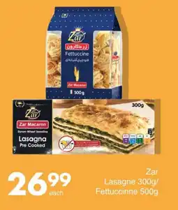 Save Zar Lasagne/ Fettuccinne offer