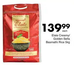Save Elate Creamy/ Golden Sella Basmathi Rice offer