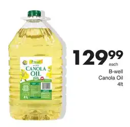 Save B-well Canola Oil offer