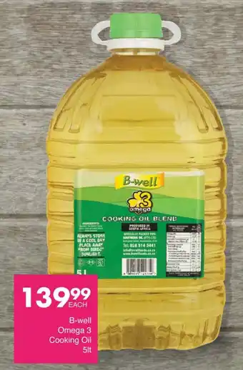 Save B-well Omega 3 Cooking Oil offer