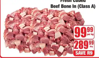 Boxer Fresh Cubed Beef (Bone In) Class A offer